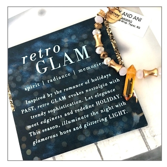 NEW RARE Alex & Ani Russian Topaz Gold Wrap Bracelet - Picture 3 of 3